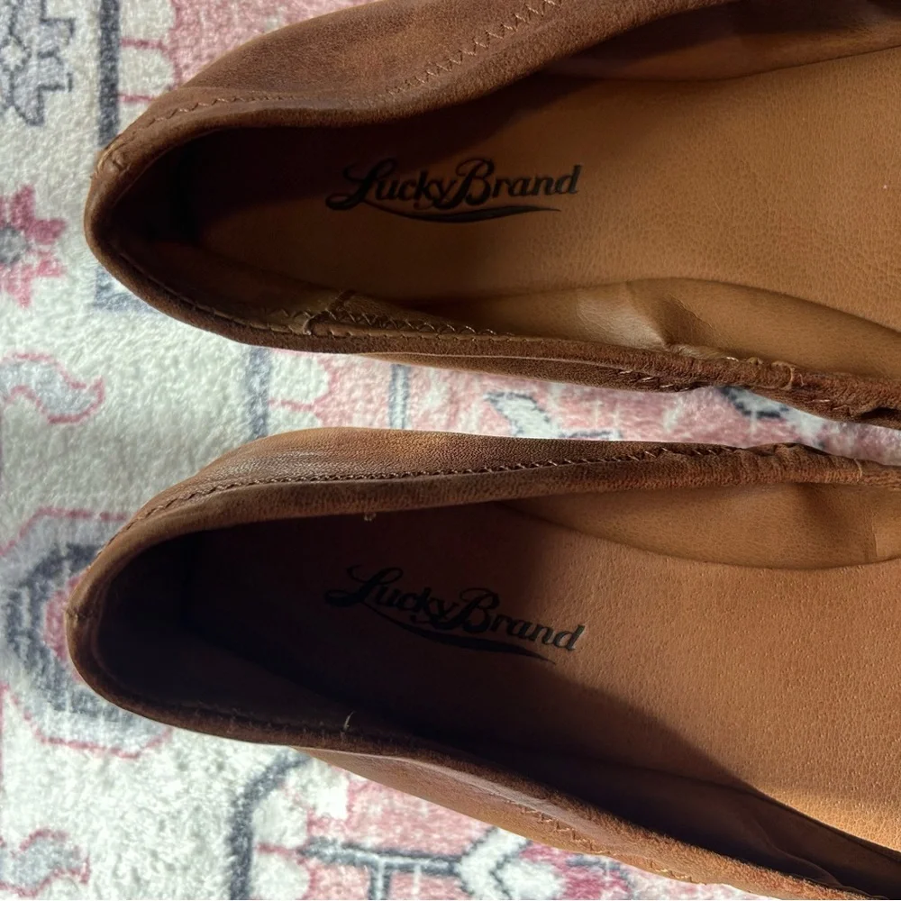 Lucky Brand Brown Leather Flats - Picture 5 of 8